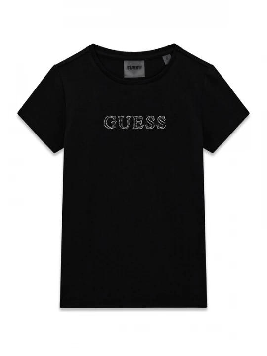 Foto van product GUESS Shirt 'MINIME' zwart / zilver
