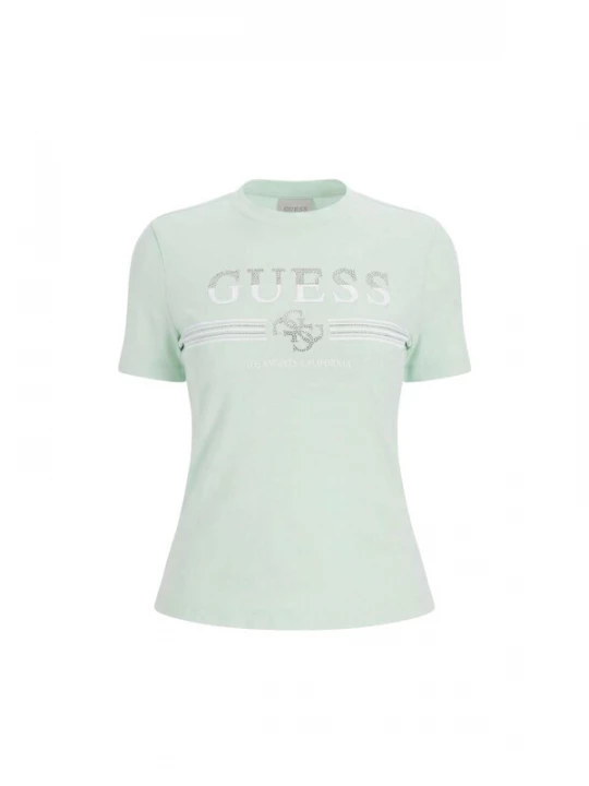 Foto van product GUESS Shirt mintgroen / wit