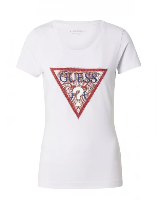Foto van product GUESS Shirt navy / chocoladebruin / donkerrood / wit