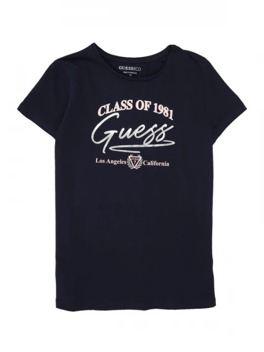 Foto van product GUESS Shirt navy / pastelroze / wit
