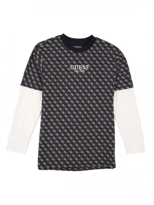 Foto van product GUESS Shirt navy / wit