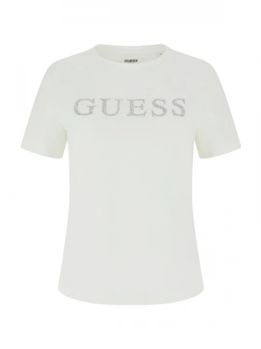 Foto van product GUESS Shirt 'OCTAVIA' zilver / wit