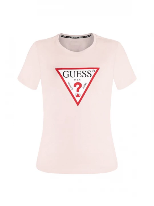 Foto van product GUESS Shirt poederroze / rood / zwart / wit
