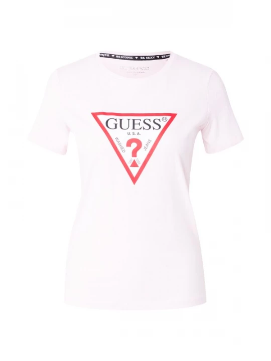 Foto van product GUESS Shirt rosa / knalrood / zwart