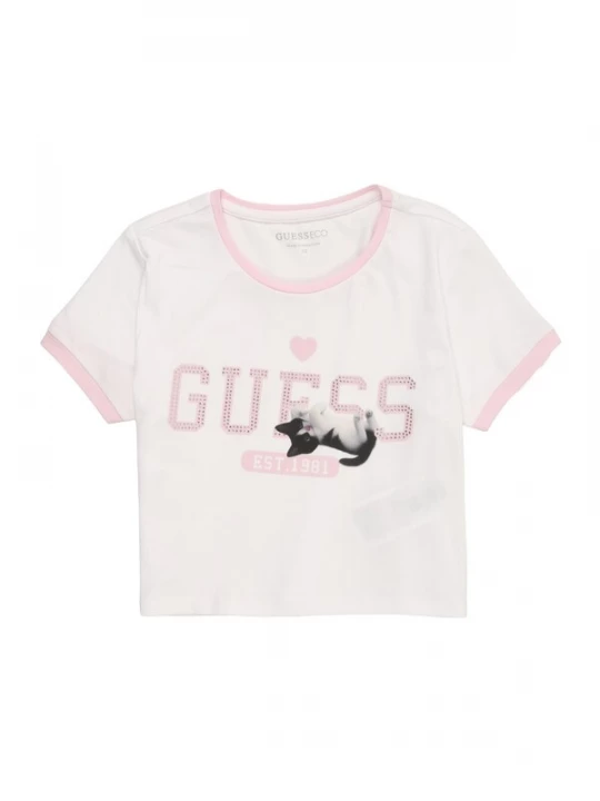 Foto van product GUESS Shirt rosa / zwart / wit