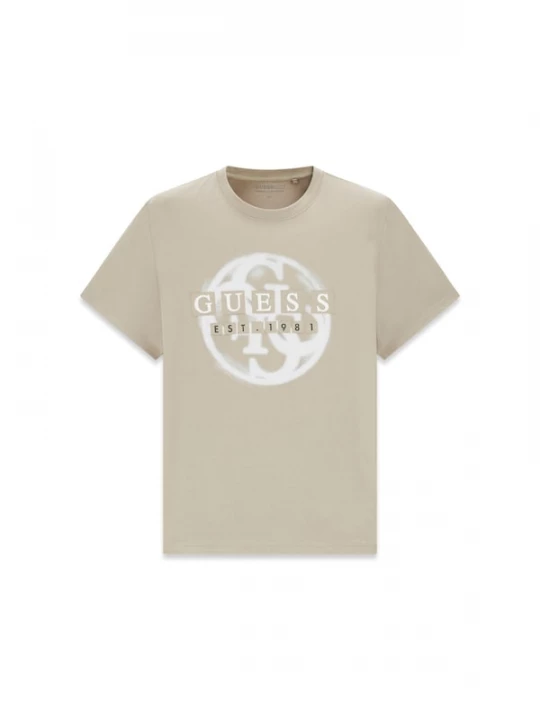 Foto van product GUESS Shirt stone grey / zwart / wit
