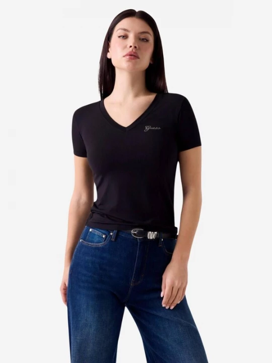 Foto van product GUESS Shirt zwart / transparant