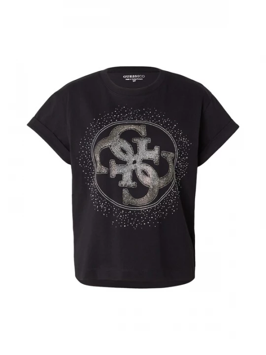 Foto van product GUESS Shirt zwart / zilver