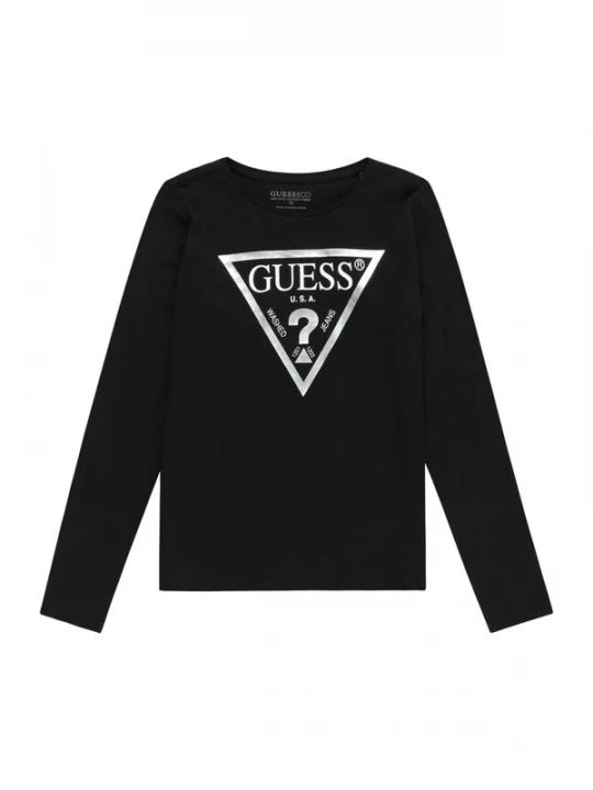 Foto van product GUESS Shirt zwart / zilver