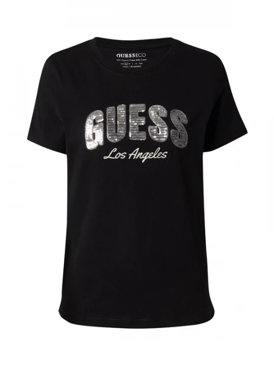 Foto van product GUESS Shirt zwart / zilver