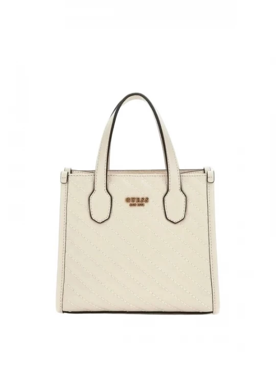 Foto van product GUESS Shopper 'Cabas / Shopping Guess Silvana 2 Comp Tote Bone' wit