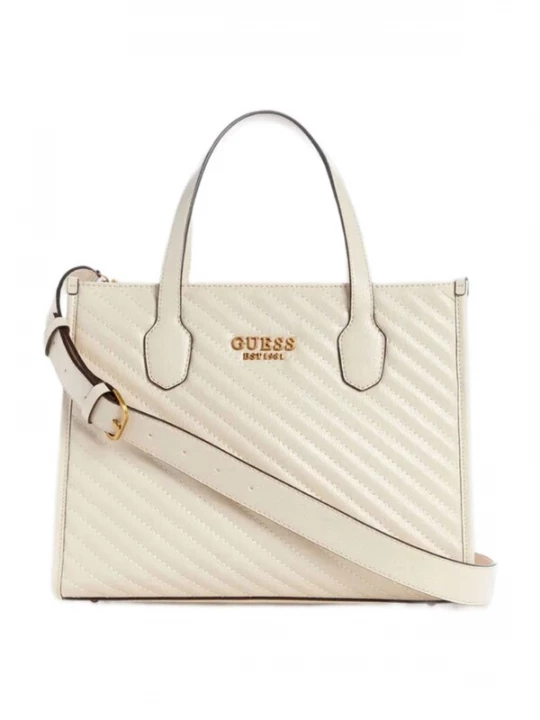 Foto van product GUESS Shopper 'Guess Cabas Silvana 2 Comp Tote Bone' wit