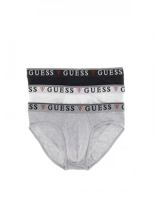 Foto van product GUESS Slip 'BRIAN HERO' lichtgrijs / rood / zwart / wit