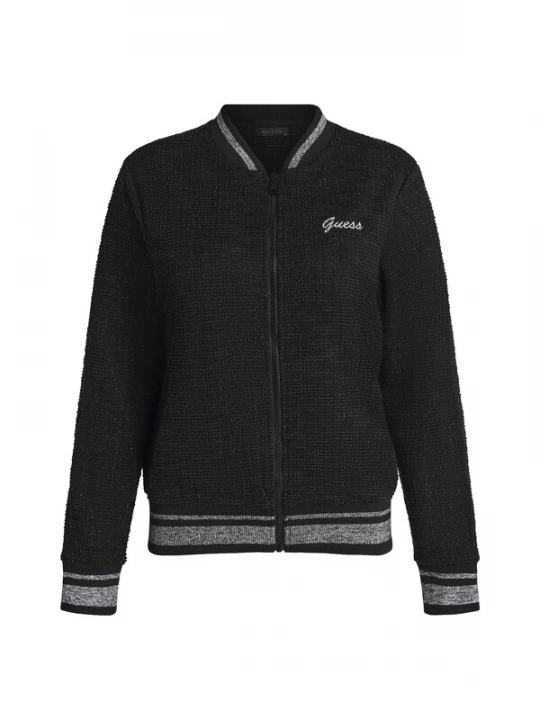 Foto van product GUESS Sweatvest 'JOLE' zwart / zilver
