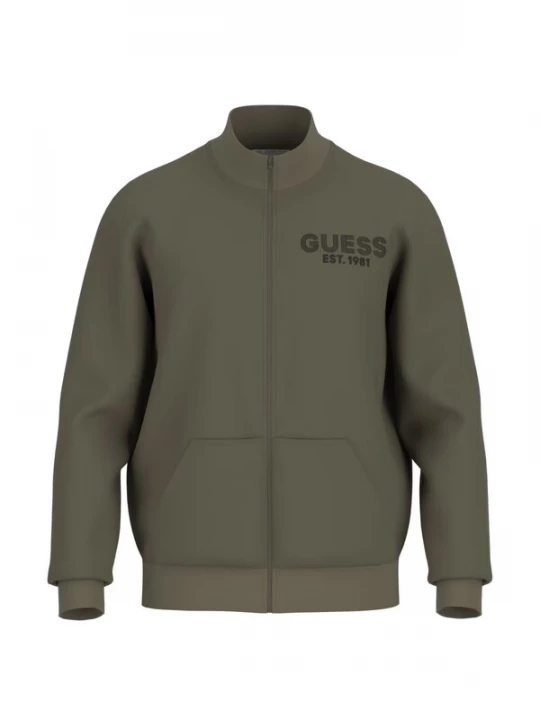Foto van product GUESS Sweatvest olijfgroen / zwart