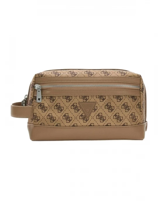Foto van product GUESS Toilettas 'BERLIN' donkerbeige / bruin