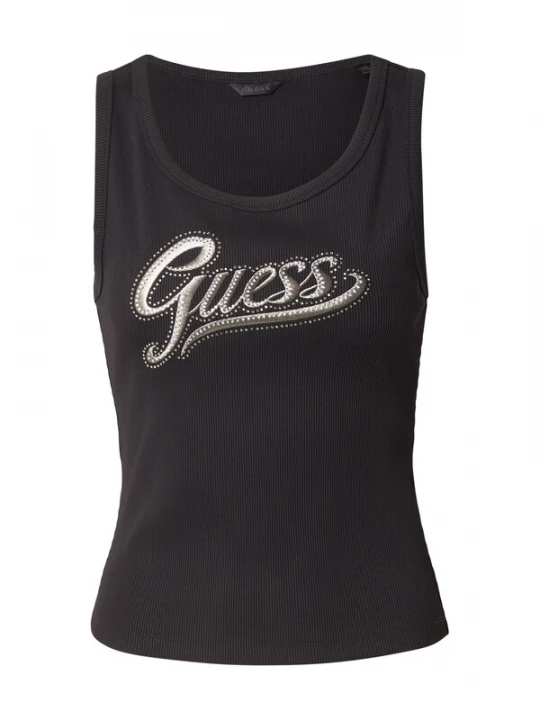 Foto van product GUESS Top zilvergrijs / zwart