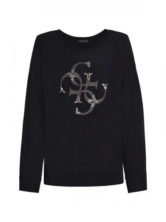 Foto van product GUESS Trui 'Gemma' antraciet / zwart / zilver