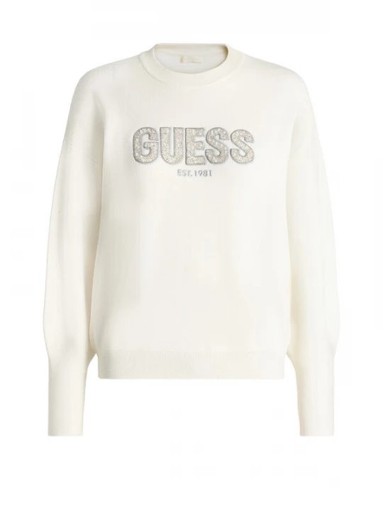 Foto van product GUESS Trui 'MADELINE' crème / lichtgrijs