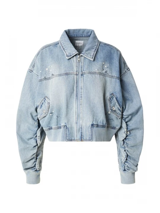 Foto van product GUESS Tussenjas 'ANNA' blauw denim / grijs / wit