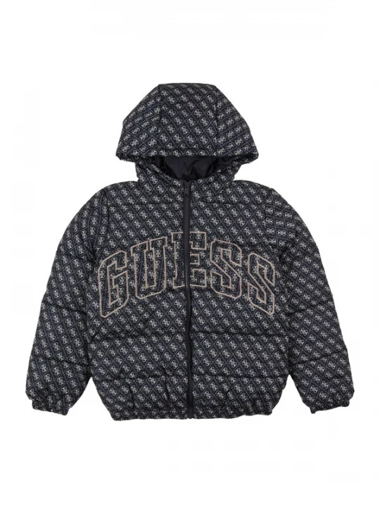 Foto van product GUESS Winterjas lichtbeige / donkerblauw / cappuccino