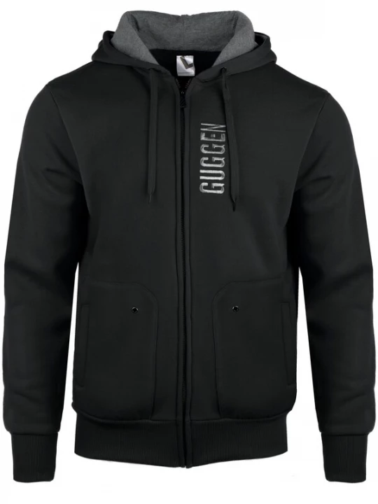 Foto van product Guggen Mountain Sweatshirt 'Kapuzenpullover 1862 Sweatjacke Pullover' zwart