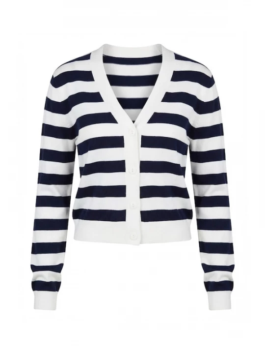 Foto van product Guido Maria Kretschmer Curvy Gebreid vest 'Nima' navy / wit