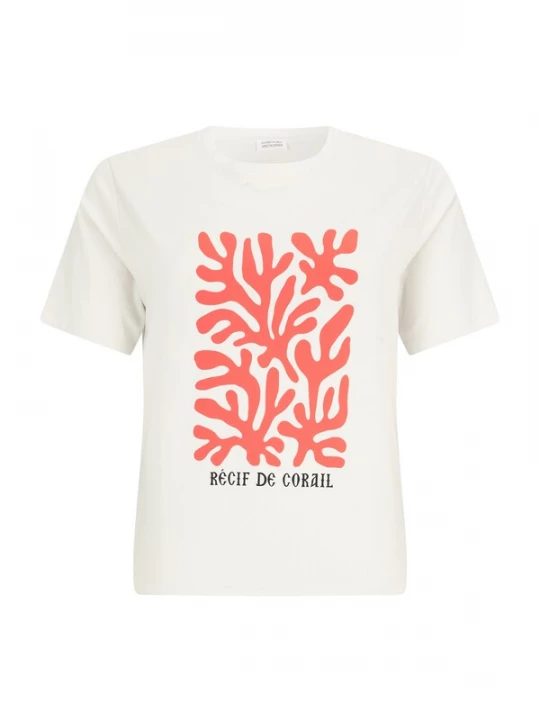Foto van product Guido Maria Kretschmer Curvy Shirt 'Cora' kreeft / zwart / offwhite