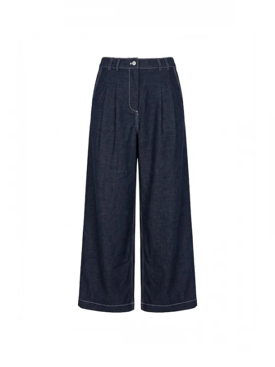 Foto van product Guido Maria Kretschmer Women Bandplooi jeans 'Nora' donkerblauw