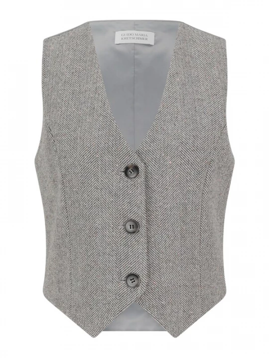 Foto van product Guido Maria Kretschmer Women Bodywarmer 'Loretta' bruin / grijs