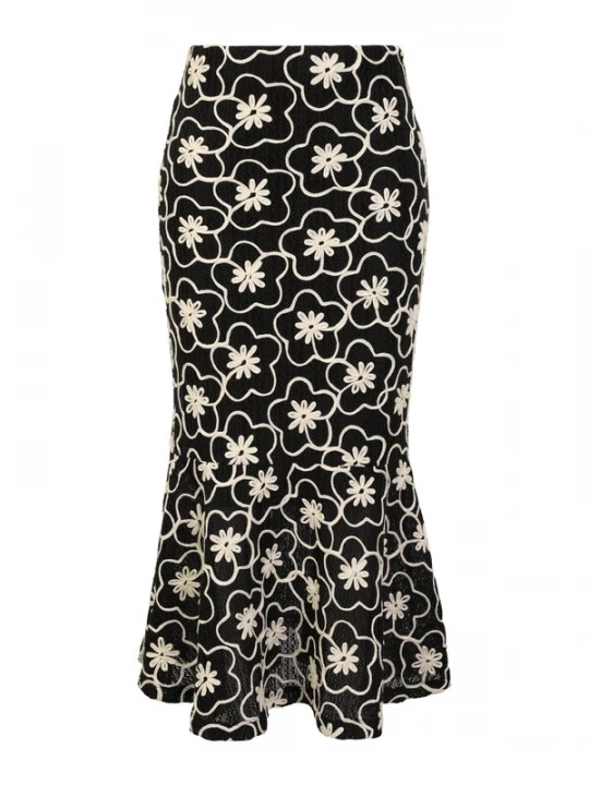 Foto van product Guido Maria Kretschmer Women Rok 'Corin' zwart / wit