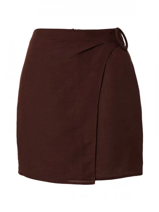 Foto van product Guido Maria Kretschmer Women Rok 'Leonique' chocoladebruin