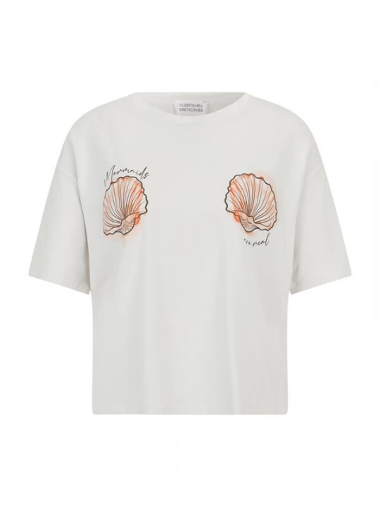 Foto van product Guido Maria Kretschmer Women Shirt 'Sheila' oranje / zwart / wit