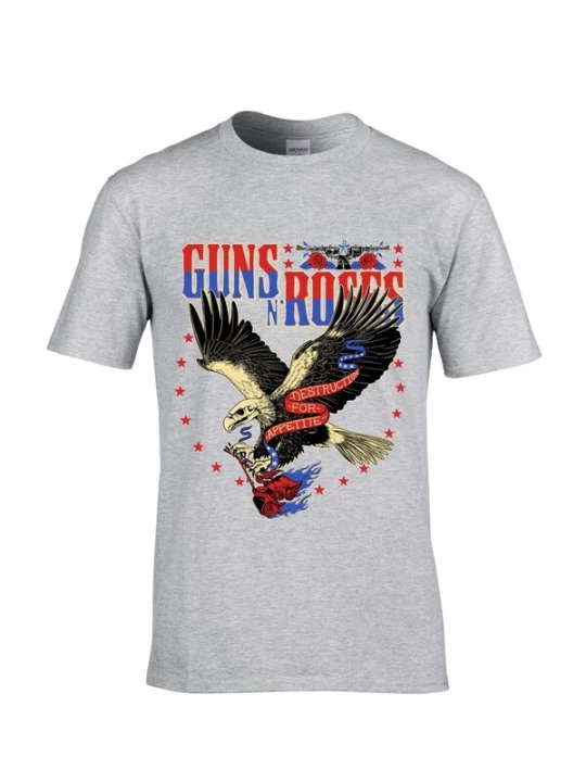 Foto van product GUNS N' ROSES Shirt 'Guns N´ Roses Appetite for Destruction Eagle T-Shirt' grijs
