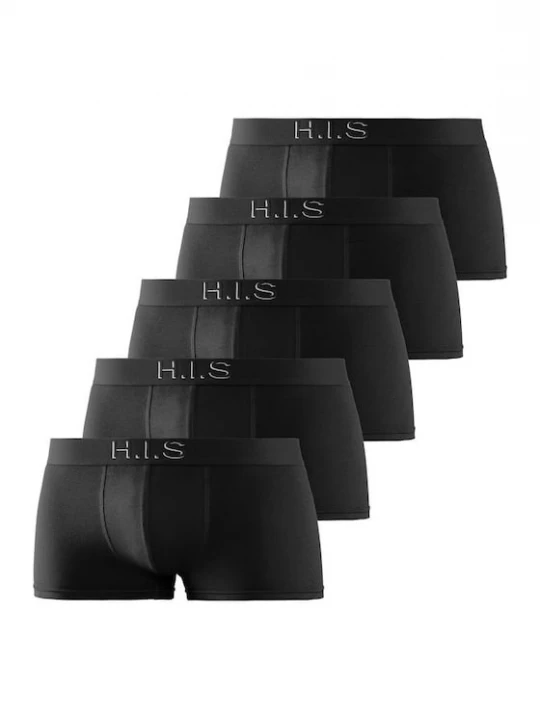 Foto van product H.I.S Boxershorts lichtgrijs / zwart