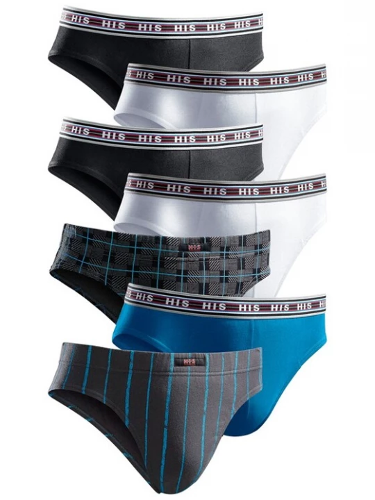 Foto van product H.I.S Slip blauw / basaltgrijs / wit