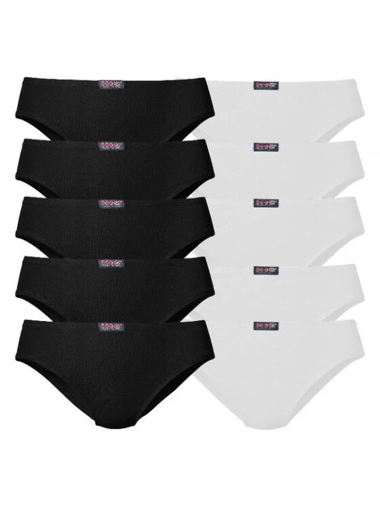 Foto van product H.I.S Slip zwart / wit