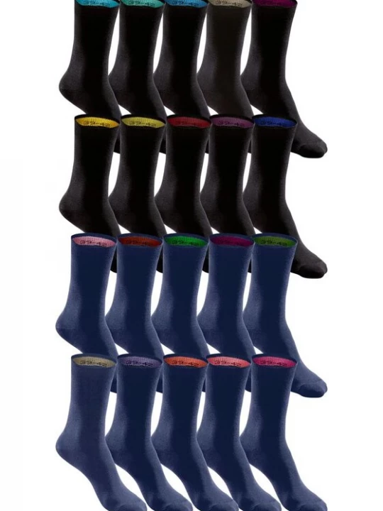 Foto van product H.I.S Sokken blauw / zwart