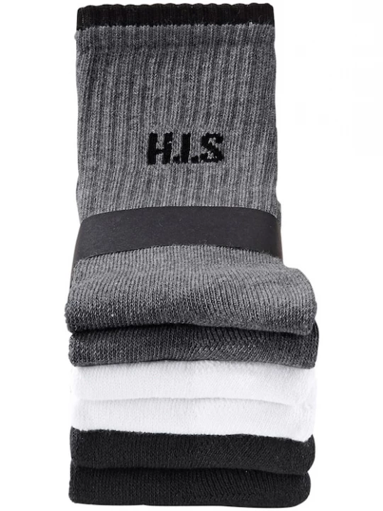Foto van product H.I.S Sokken grijs / zwart / wit
