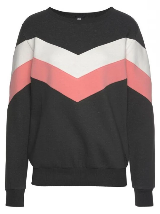 Foto van product H.I.S Sweatshirt lichtroze / zwart / natuurwit