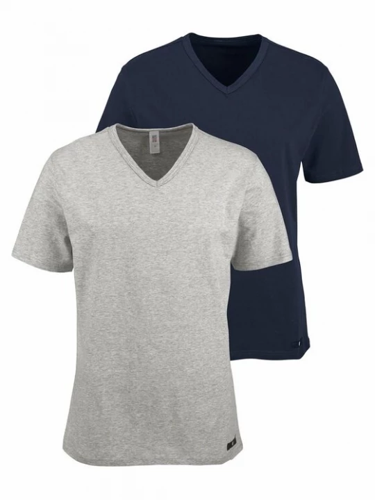 Foto van product H.I. Shirt marine / grijs gemêleerd H.I.S