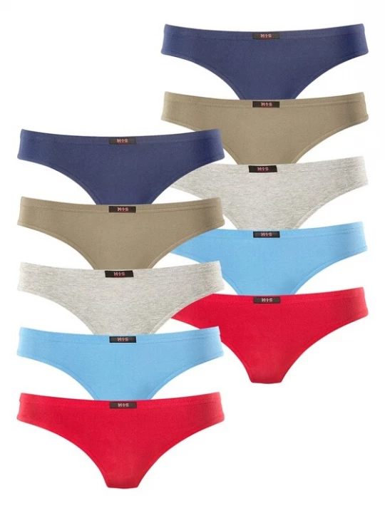 Foto van product H.I. String ecru / marine / lichtblauw / lichtgrijs / cranberry H.I.S