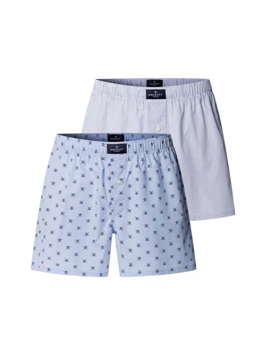 Foto van product Hackett London Boxershorts marine / lichtblauw / lichtgrijs