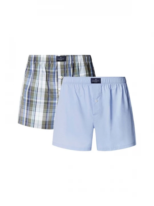 Foto van product Hackett London Boxershorts pastelblauw / spar / wit