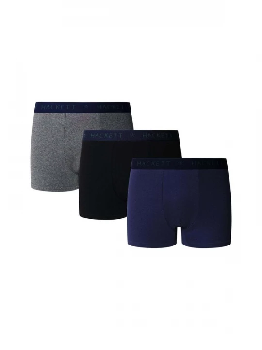 Foto van product Hackett London Boxershorts ' SOLID' navy / grijs / zwart