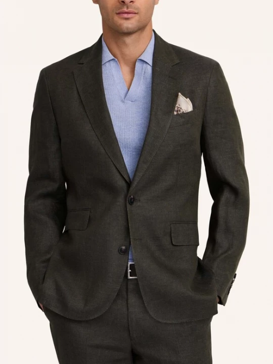 Foto van product Hackett London Colbert 'Delave Hopsack' kaki