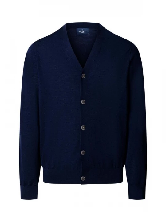 Foto van product Hackett London Gebreid vest ' ESS' navy