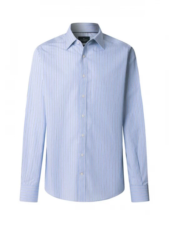 Foto van product Hackett London Overhemd 'End On End' navy / lichtblauw / wit