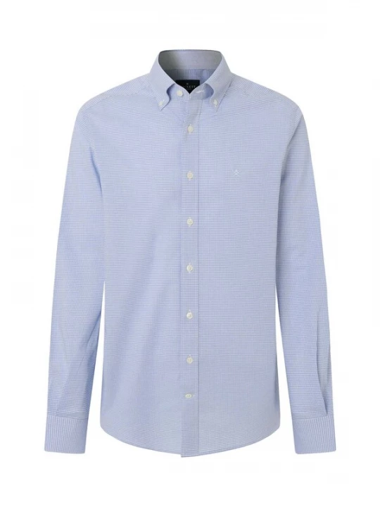 Foto van product Hackett London Overhemd 'Gingham' hemelsblauw