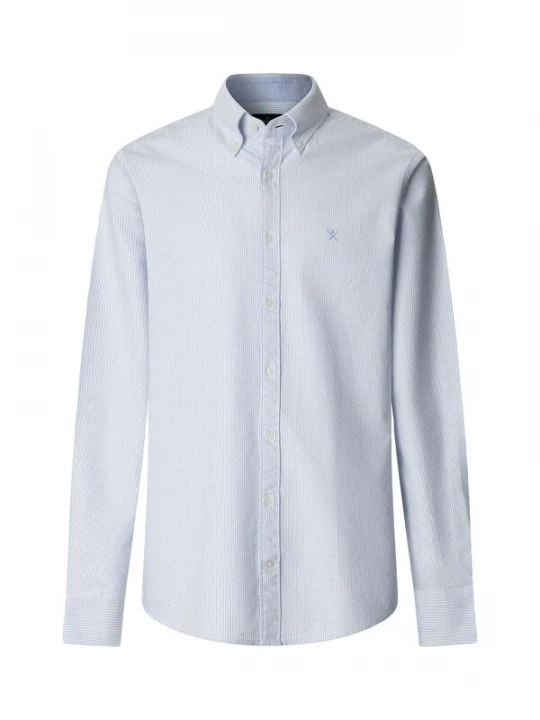 Foto van product Hackett London Overhemd 'Heritage' saffier / wit